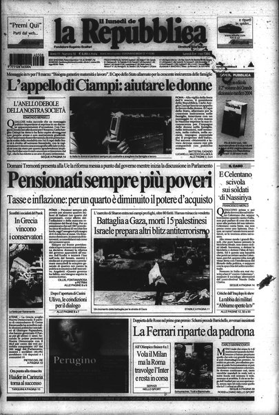 Il lunedì de La repubblica